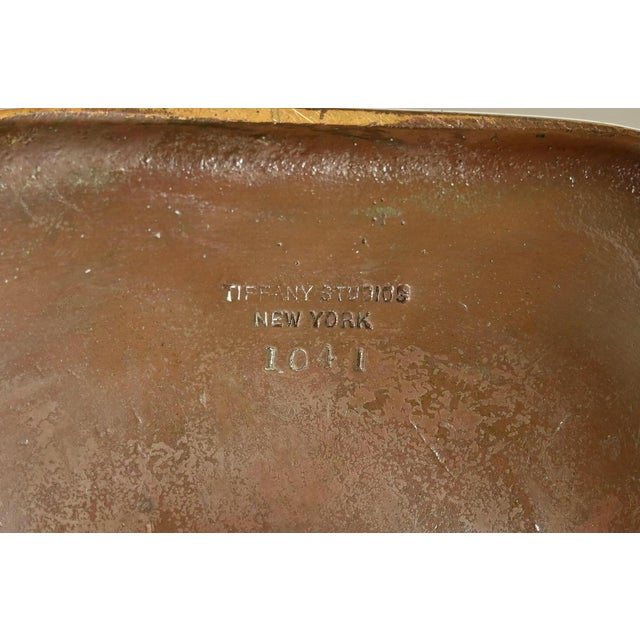 Tiffany Studios New York Zodiac Pattern Bronze Match Box Holder For Sale - Image 10 of 12