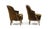 Late 20th Century Late 20th Century Near Pair of Louis XV Style Carved Bergeres and Ottoman For Sale - Image 5 of 6