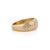 Metal Contemporary Natural Diamond Wide Band Bombe Ring in 14k Solid Gold Size 9 For Sale - Image 7 of 17