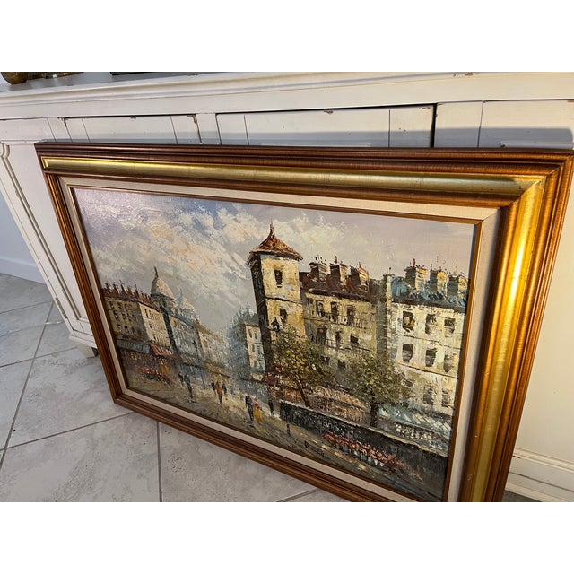 Caroline Burnett (1877-1950) Impressionist Paris Cityscape Oil Painting For Sale - Image 10 of 12