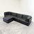 Modular Lounge Set in Black Leather, 1970s, Set of 5 For Sale - Image 11 of 11