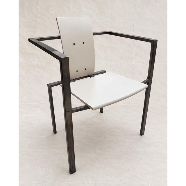 1980s Postmodern Steel Armchair by Karl-Friedrich Förster for KFF, 1980s For Sale - Image 5 of 9