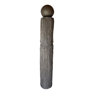 Global Views Andre Totem in Dark Gray For Sale