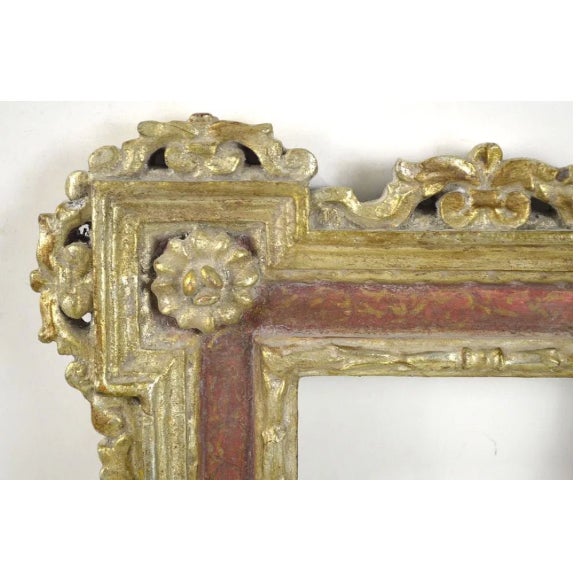 Baroque House of Heydenryk Spanish Baroque Style Gilt and Red Picture Frame For Sale - Image 3 of 4