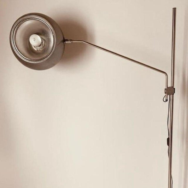 Vintage Floor Lamp in Chromed Metal Structure, Italy, 1960s For Sale - Image 16 of 18