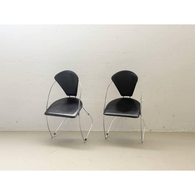 Metal Italian Linda Model Chair by Arrben, 1980s For Sale - Image 7 of 13