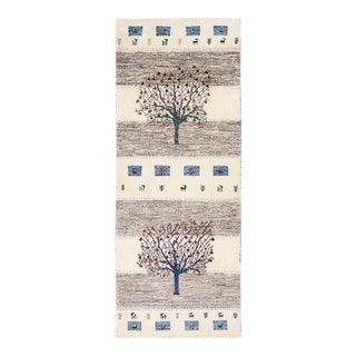 Pasargad DC Fine Hand Knotted Persian Gabbeh Runner For Sale
