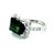 Natural Tourmaline Diamond Ring 14k W Gold 4.2 TCW Certified For Sale - Image 4 of 16