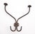 Vintage Steel Coat & Hat Wall Hook For Sale - Image 4 of 4