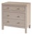 Nora 25 in. W Rectangular Wood 3 Drawer Nightstand, Antique Taupe For Sale