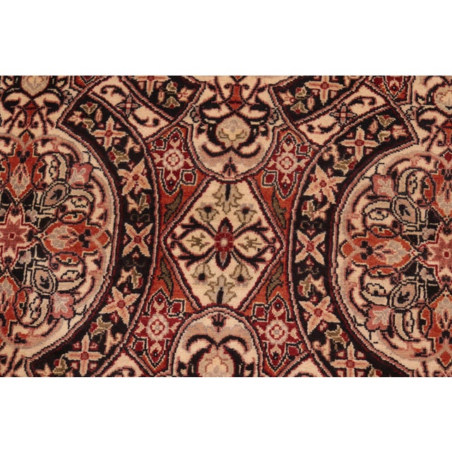 Boho Chic Organic 1990's Pak-Persian Black/Rust Wool Rug - 5'11'' X 9'0'' For Sale In New York - Image 6 of 9