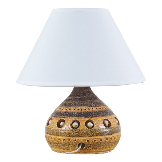 Mid-Century Ceramic Lamp by Georges Pelletier, France, 1960 For Sale