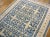 1920s Magnificently Decorative Light Blue and Light Cream Color Vintage Indian Cotton Agra Rug For Sale - Image 5 of 6