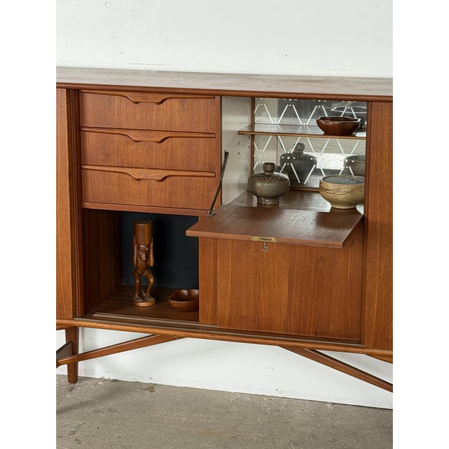 Mid-Century Modern Teak Sideboard with Colored Drawers, 1960s For Sale - Image 6 of 16