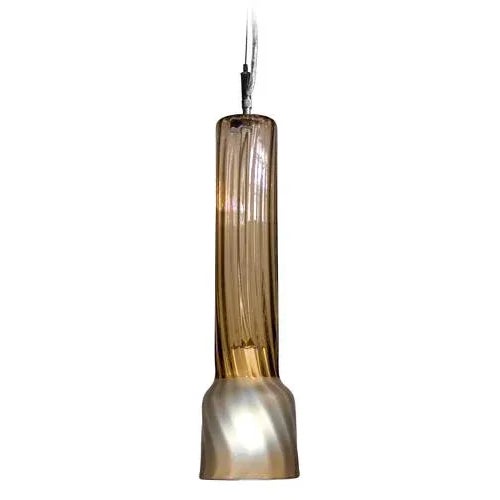Tempo Camo Pendant Light from the Flashlight Collection in Amber For Sale - Image 4 of 4