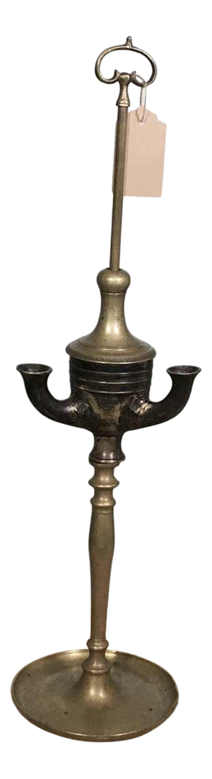 Brass Oil Lamp, 19th Century
