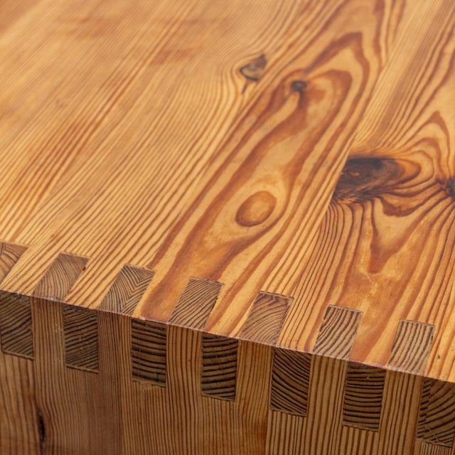 Pine Dining Table by Ate Van Apeldoorn for Houtwerk Hattem, 1970s For Sale - Image 14 of 16