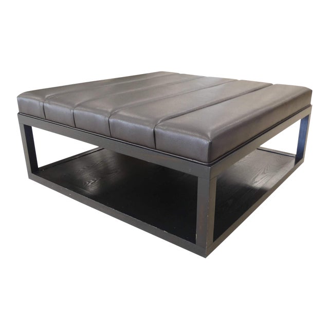 Vanguard Furniture Leather Cocktail Ottoman Chairish