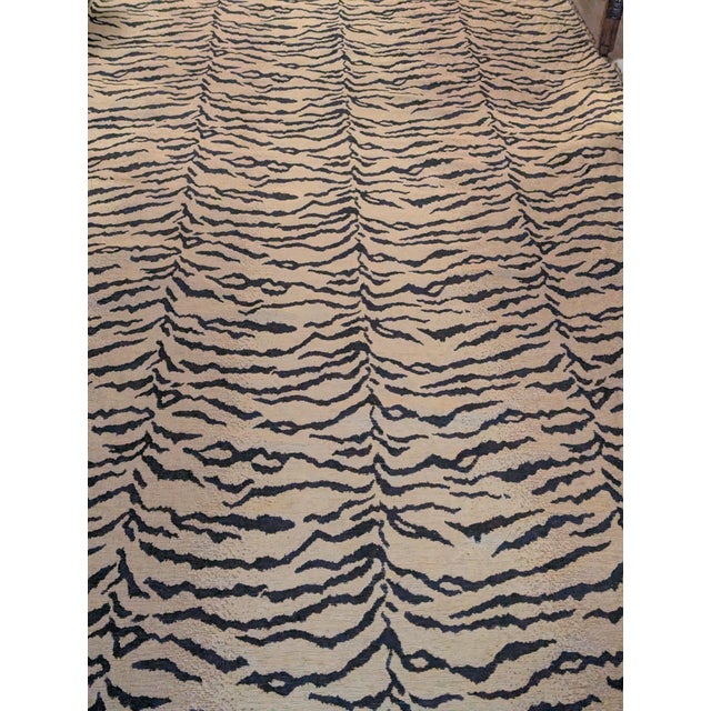 Vintage 1990s Lee Jofa "Tiger" Heavyweight Woven Jacquard Upholstery Fabric - 2.86 Yards For Sale In Orlando - Image 6 of 12