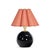 Contemporary Regina Andrew Giorgio Black Glass Mini Lamp, Natural Brass with Wild Poppy Scalloped Shade For Sale - Image 3 of 3
