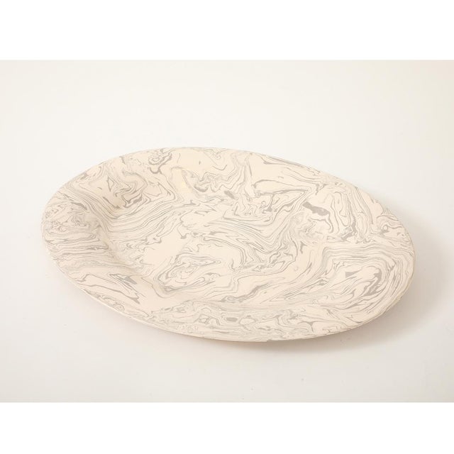 - Here's a gorgeous vintage platter for your holiday turkey. In a chic, subtle color palette with a marbleized pattern,...