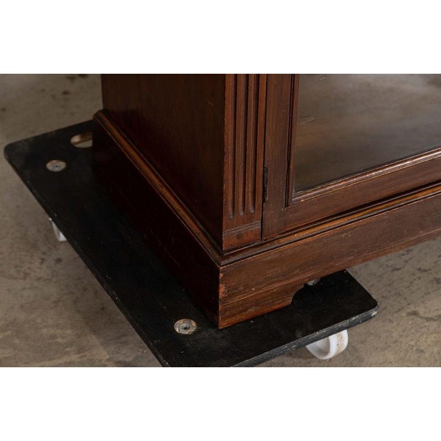 English Glazed Mahogany Bookcase, 1860s For Sale - Image 10 of 18