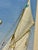 Schooners Cutting Original Sailboat Oil Painting in Custom Gold Frame, 14 X 16" by Matt Thomas For Sale - Image 6 of 8