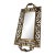 Vintage Brass Reticulated Vanity Mirror Tray, Pierced Acanthus Scroll, Figural Handles For Sale