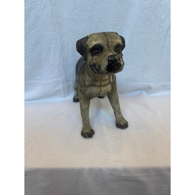 Art Deco 1940s Cast Iron Ginormous Mastiff For Sale - Image 3 of 11