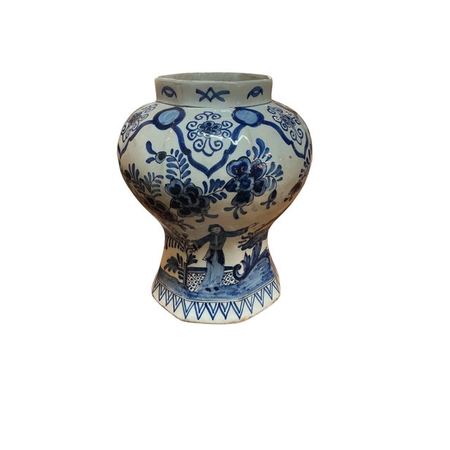 Asian 18th Century Johannes Van Duijn Dutch Ceramic Vase For Sale - Image 3 of 14