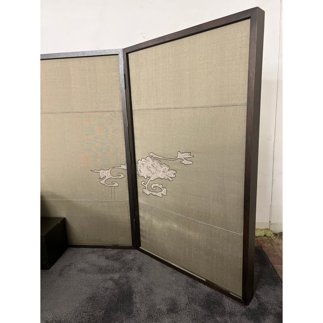 Double Bed with Screen Headboard by Christian Liaigre, 2010s For Sale - Image 4 of 9