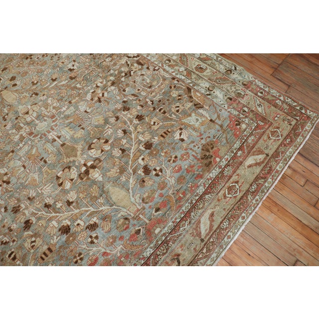 Rustic Antique Persian Malayer Rug For Sale - Image 3 of 18