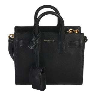 Black Smooth Calfskin Toy Sac Du Jour For Sale