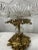Antique Crystal SawTooth Cut Fruit Bowl on Brass Pedestal For Sale - Image 4 of 8