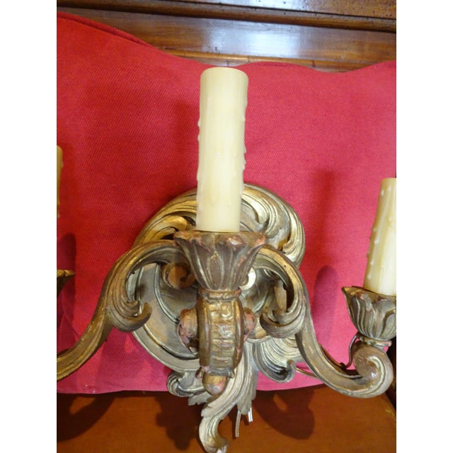 19th Century Italian Giltwood Sconces, a Pair For Sale - Image 4 of 12