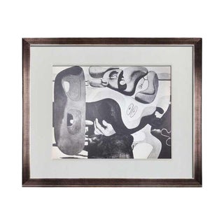 Modern Le Corbusier Lithograph "Two Women at the Seaside" W/ Frame For Sale