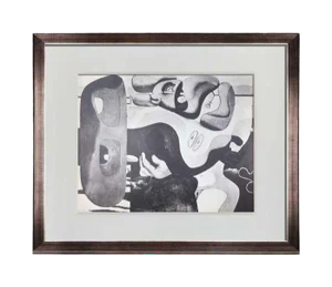 Modern Le Corbusier Lithograph "Two Women at the Seaside" W/ Frame