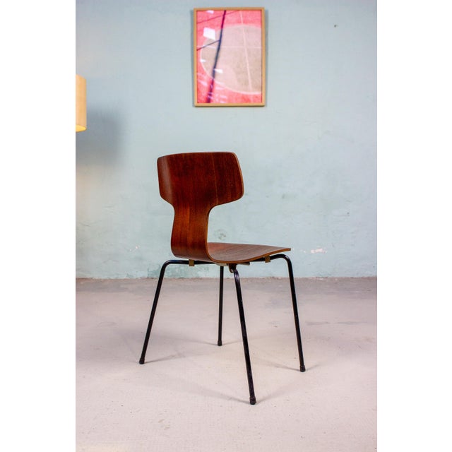 Vintage 3103 Hammer Chairs by Arne Jacobsen for Fritz Hansen, 1960s, Set of 4 For Sale - Image 13 of 18