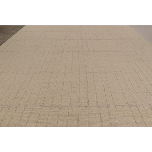 Rug & Kilim Rug & Kilim’s Oversized Contemporary Textural Rug in Beige-Brown Tones For Sale - Image 4 of 8