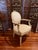 Traditional Vintage 1940s Louis XVI French Revival Neoclassical Giltwood Bow-Crest Armchair For Sale - Image 3 of 11