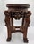 Wood Mid 20th Century Chinese Hand Floral Carved Wood Tabouret/Plant Stand With Marble Inset For Sale - Image 7 of 9