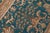 Textile Shabby Chic 1990's Vintage Teal/Brown Wool Rug - 9'8'' X 12'9'' For Sale - Image 7 of 10