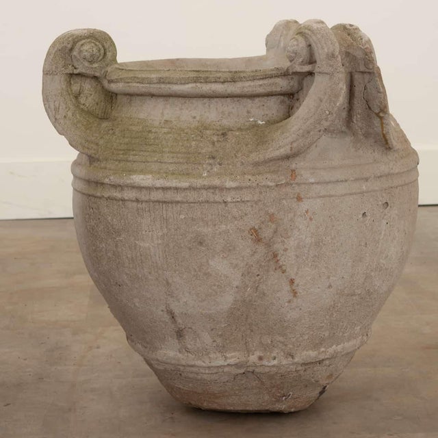 English Pair of 19th Century Stone Planters For Sale - Image 10 of 12