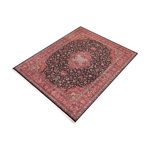 Designed with mesmerizing intricacy and gorgeous color palette, this hand-knotted masterpiece demonstrates the beauty and...