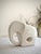 1960s Vintage Minimalist Mid-Century Modern White Ceramic Elephant Sculpture 10” X 9” X 6” For Sale - Image 5 of 7