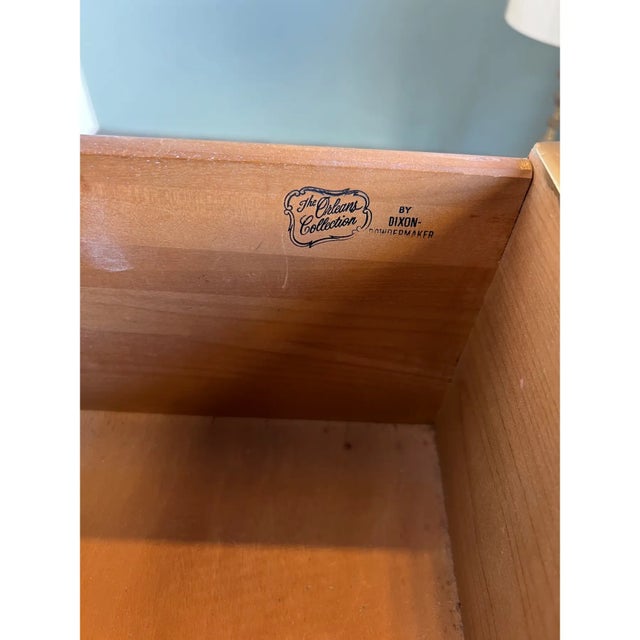 1970s French Provincial Gray Dresser of Ten Drawers For Sale - Image 10 of 11