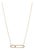 14k Yellow Gold 0.15ct Round Cut Diamond Floating Geometric Bar Pendant Necklace For Sale