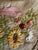 A wonderfully charming vintage French hand embroidered textile panel, purchased directly from an elderly woman at a market...