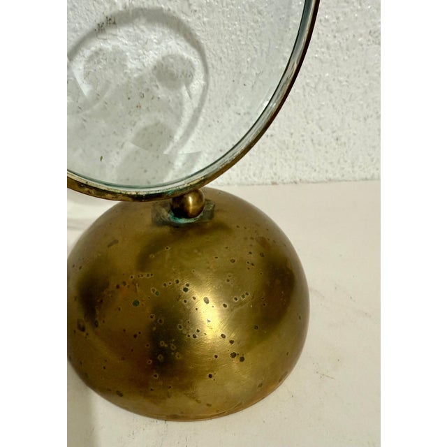 Brass Feliciano Béjar, Feliciano Bejar Magiscope Kinetic Op Art Sculpture Mexican Avant Garde Glass Art For Sale - Image 8 of 15