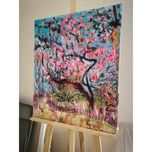 Linda Clerget, The Long-Awaited Magnolia, Mixed Media For Sale - Image 6 of 8